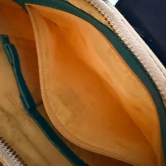 MCM Cream and Teal Shoulder Bag - Picture 5 of 7